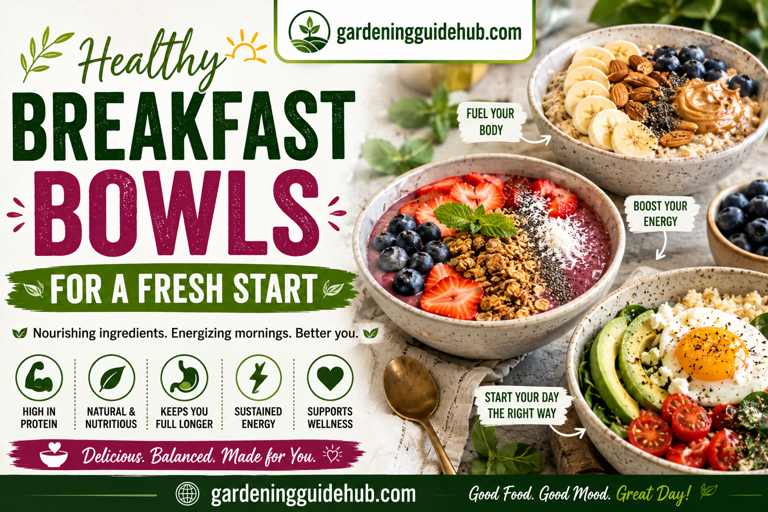 Healthy Breakfast Bowls for a Fresh Start