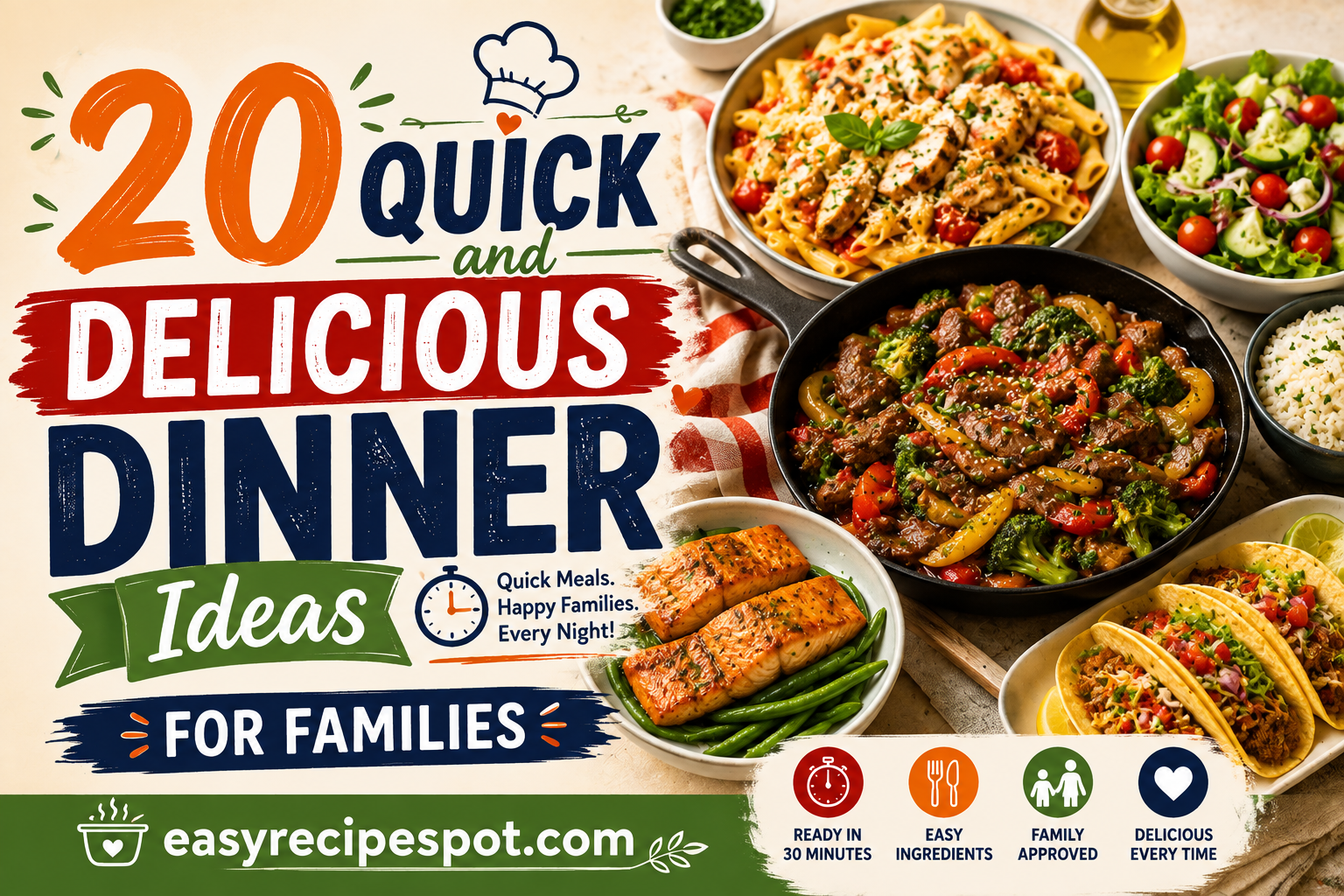 20 Quick and Delicious Dinner Ideas for Families