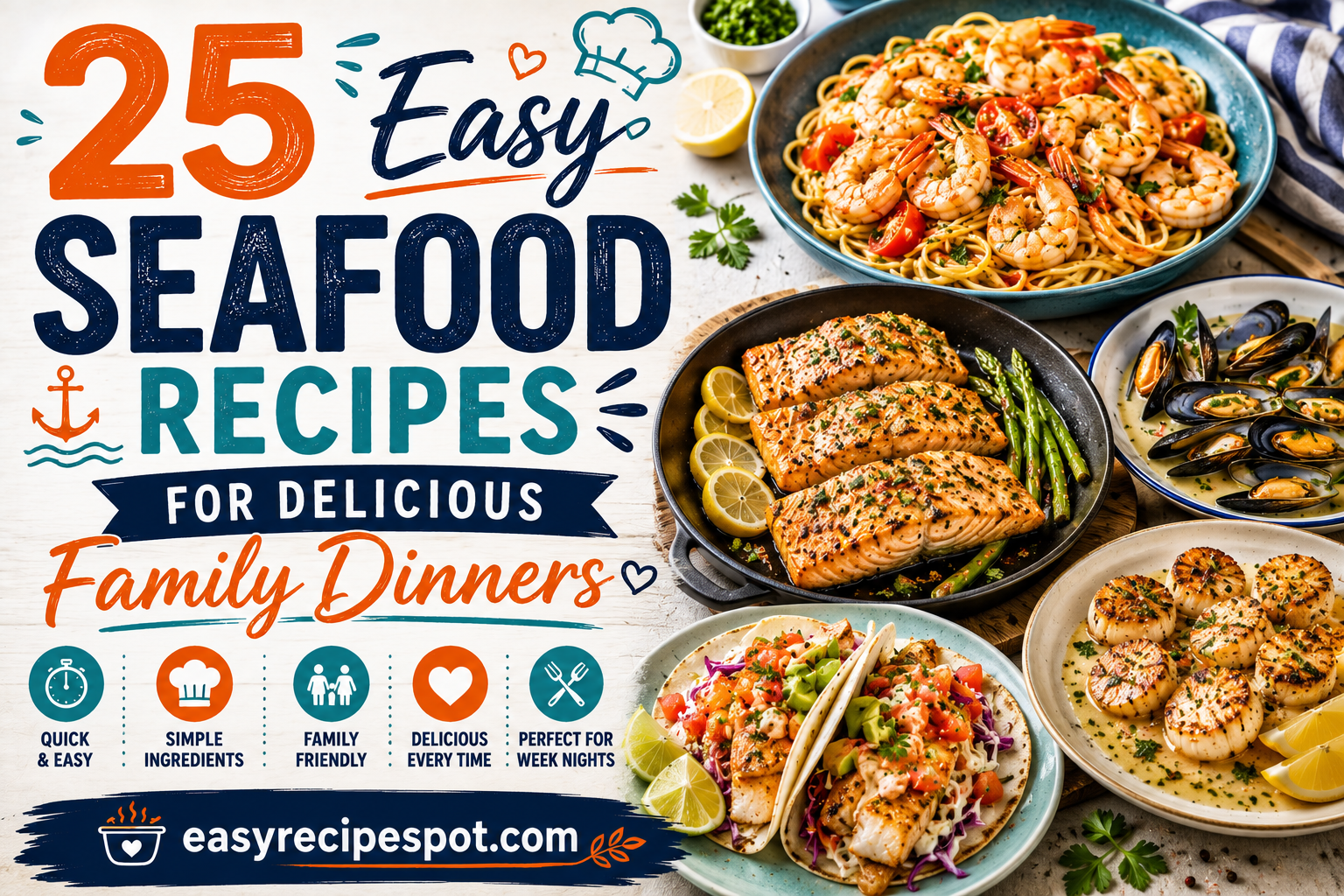 25 Easy Seafood Recipes for Delicious Family Dinners