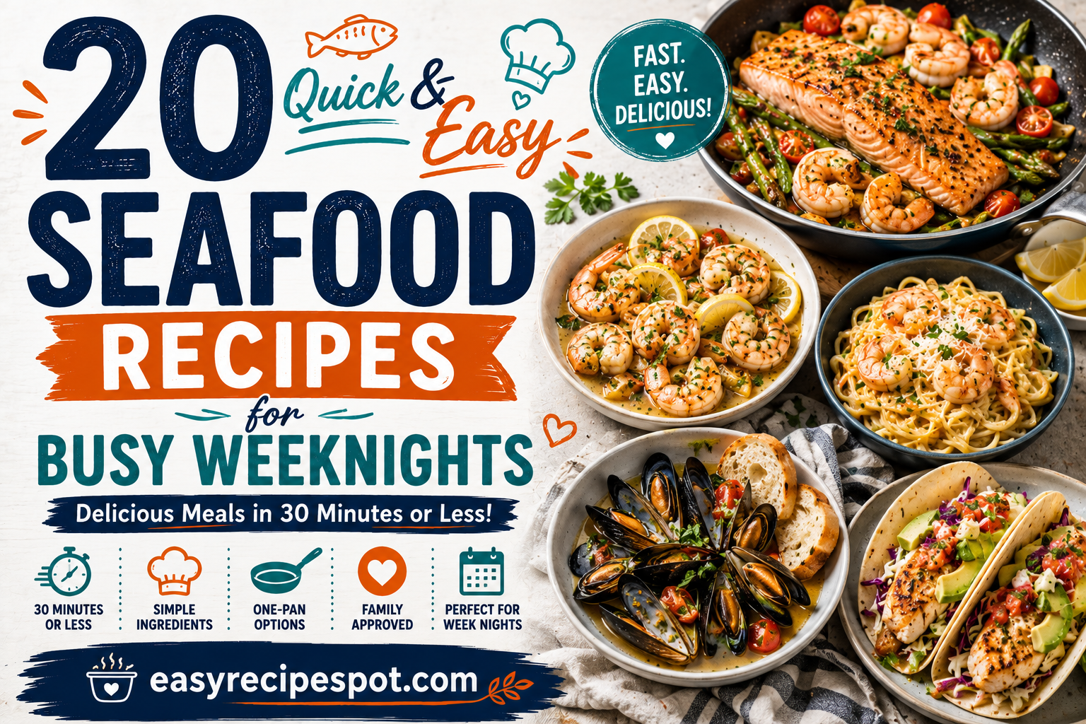 20 Quick and Easy Seafood Recipes for Busy Weeknights