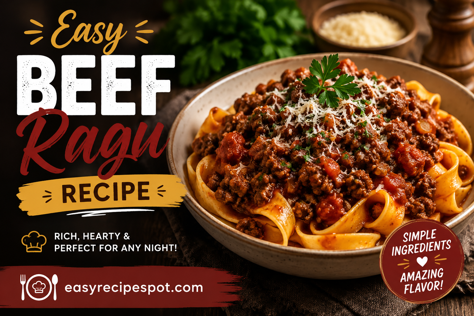 Easy Beef Ragu Recipe (Rich, Comforting & Ready in One Pot!)