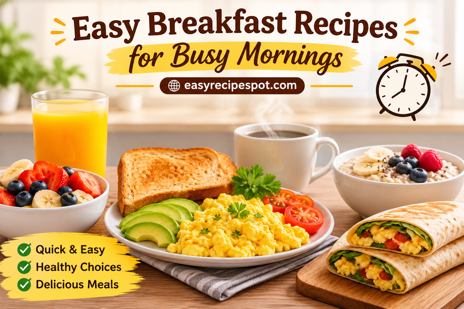 Easy Breakfast Recipes for Busy Mornings