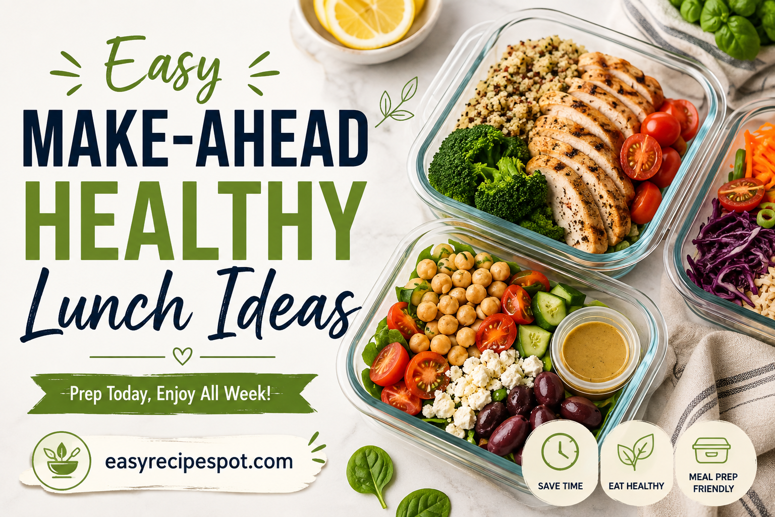 Easy Make Ahead Healthy Lunch Ideas